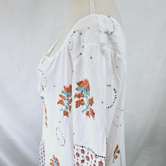 Sundance Floral Boho Tunic Dress size Large - Picture 7 of 9